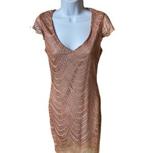 Venus gold cocktail dress size small
